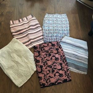 Bundle of Ann Taylor and loft pencil skirts